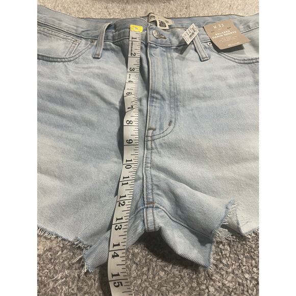 NWT Madewell Women's Size 33 Relaxed Cutoff Denim Short Essen Wash - Picture 4 of 8